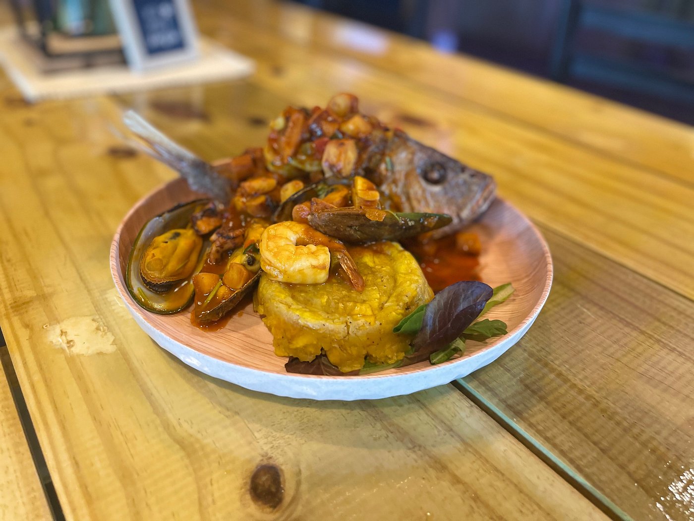 Laguna Grande Restaurant Fajardo Puerto Rico Cayo Icacos Mofongo