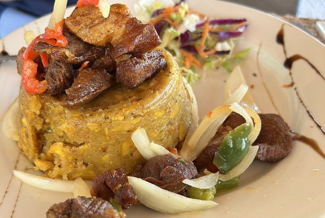 Ocean View Restaurant Fajardo Puerto Rico Cayo Icacos Mofongo Dish