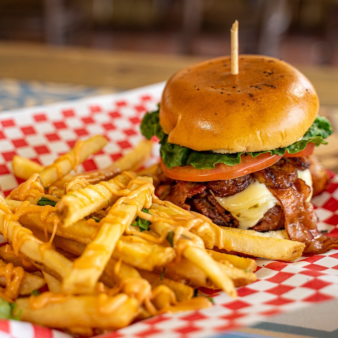 Patria Mia Restaurant Fajardo Puerto Rico Cayo Icacos Burger Fries